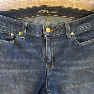 Michael Kors Women’s Low Rise Indigo Straight Slim Jeans